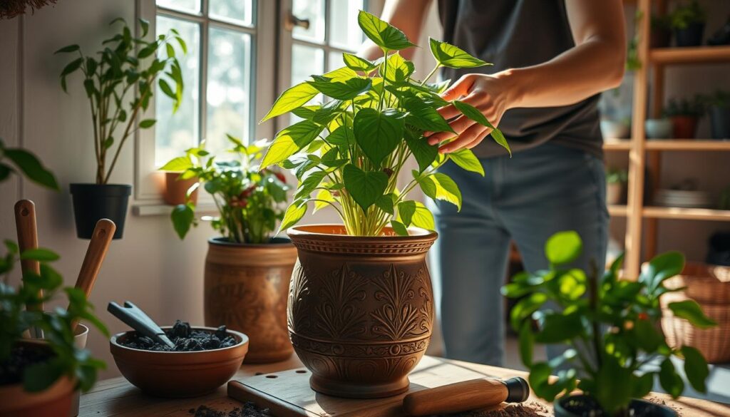 Memindahkan Tanaman ke Pot Baru