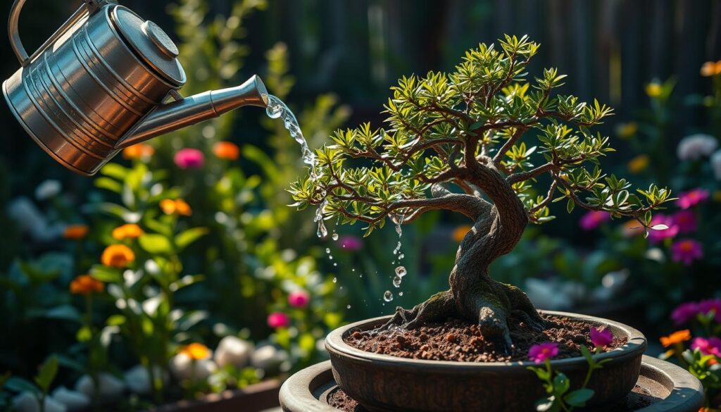 tips menyiram bonsai